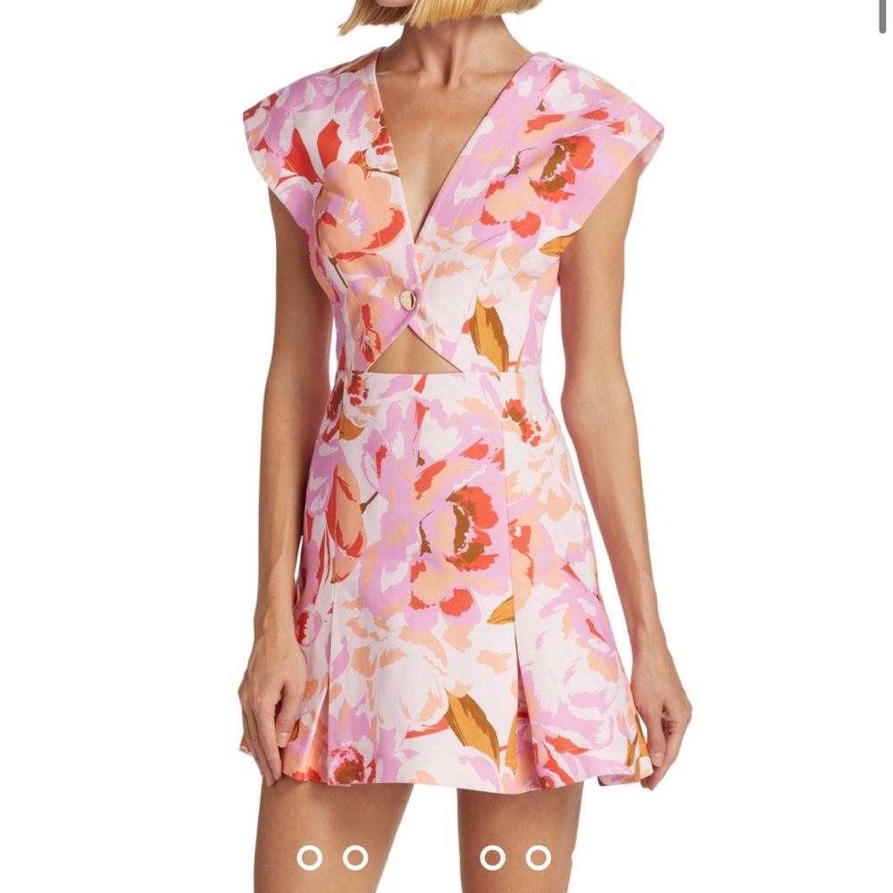 Acler Cut-Out Floral Quincy Minidress
